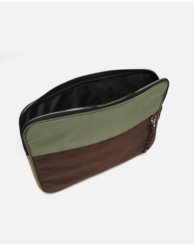 미사코 미사코 컬러블록 15인치 노트북 슬리브 Bristol-5200252576017 GREEN 멀티컬러 착용컷