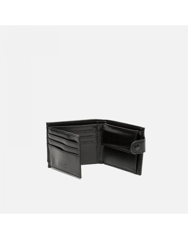 미사코 미사코 스냅 버튼 카드 동전 수납 반지갑 Simeon-4800274002016 BLACK 블랙 착용컷