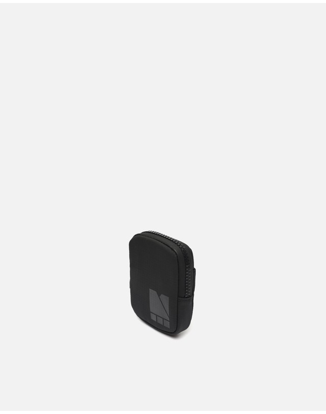 미사코 미사코 나일론 컴팩트 미니 동전 지갑 Icaro-5200180002015 BLACK 블랙 착용컷