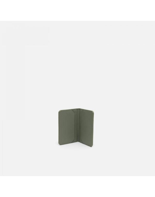 미사코 미사코 4칸 카드 포켓 슬림 반지갑 Jeany-4500430576015 GREEN 카키 착용컷