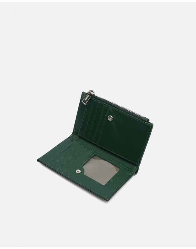 미사코 미사코 카드 슬롯 지퍼 파우치 미니 지갑 Aluci-5100397576012 GREEN 그린 착용컷
