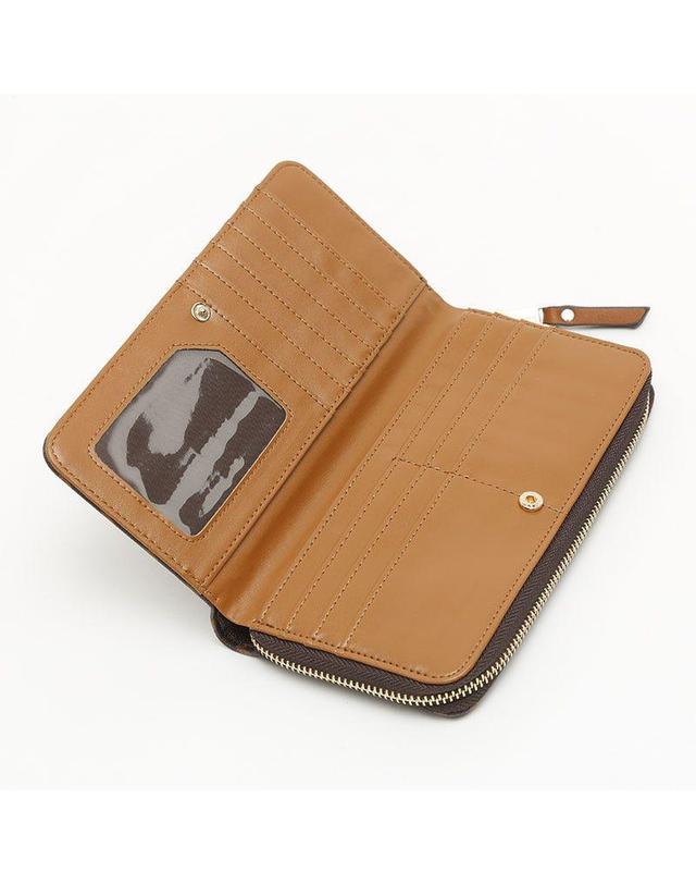 미사코 미사코 모노그램 프린트 장지갑 Monogram-4300367133011 BROWN 브라운 착용컷