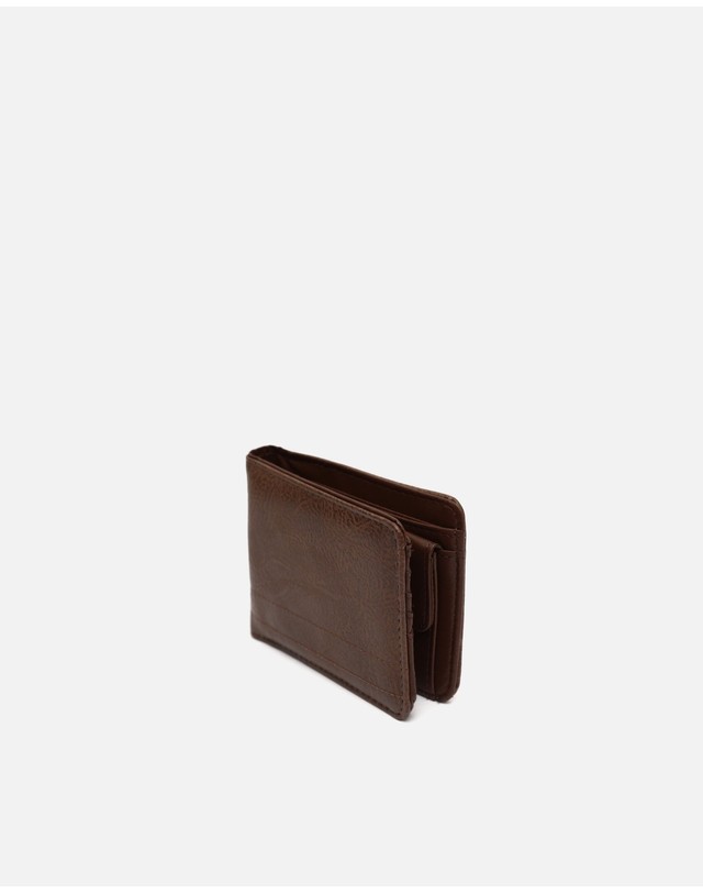 미사코 미사코 카드 동전 수납 컴팩트 반지갑 Saulo-5300441133011 BROWN 브라운 착용컷