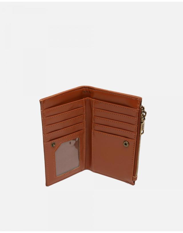 미사코 미사코 골드 메탈 디테일 반지갑 Aniada-5100085118012 CAMEL 카멜 착용컷