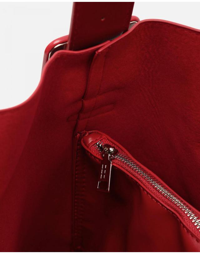 미사코 미사코 라지 소프트 호보백 숄더백 Saby-4900429169011 BURGUNDY 착용컷