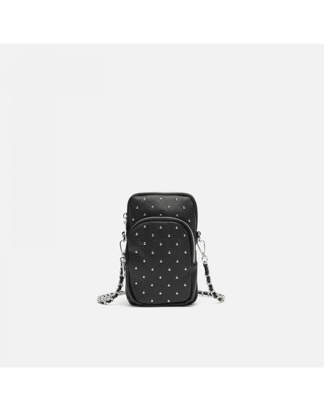 미사코 미사코 스터드 체인 미니 휴대폰 크로스백 Tachita-4600025002018 BLACK 블랙 착용컷
