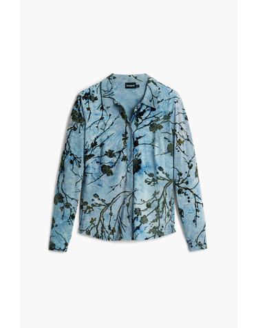 데시구알 플록 플라워 프린트 긴팔 셔츠 26SWTKXD5003 ONE COLOR