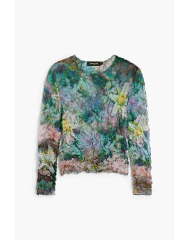 데시구알 텍스처 플로럴 프린트 블라우스 26SWBW125020 ONE COLOR