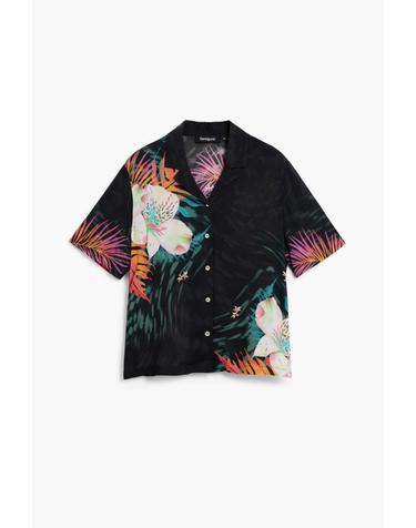 데시구알 트로피컬 프린트 볼링카라 반팔 셔츠 26SWCW362000 MULTICOLOR