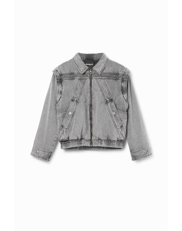 데시구알 오버핏 집업 탈착 소매 데님 재킷 24SWED382000 ONE COLOR