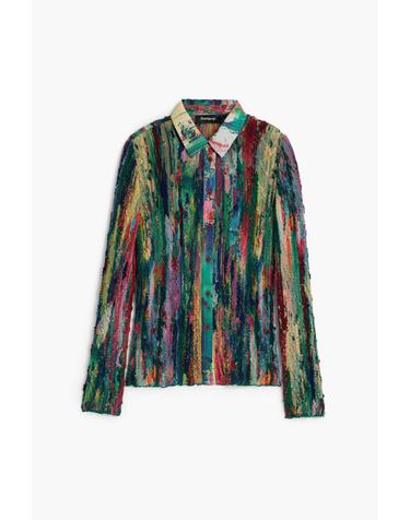 데시구알 멀티컬러 프린트 긴팔 셔츠 26SWCWX59019 ONE COLOR