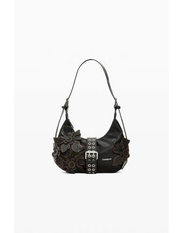데시구알 플라워 아플리케 메탈 버클 호보백 26SAXP966009 SOLID