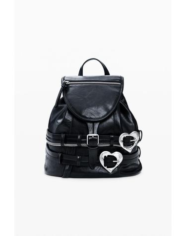 데시구알 하트 버클 레더 백팩 26SAKP512000 ONE COLOR