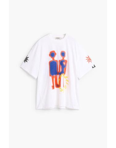 데시구알 로봇 그래픽 크루넥 반팔 티셔츠 26WMTK351000 ONE COLOR