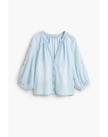 데시구알 자수 마오넥 퍼프 소매 블라우스 26WWBWX35029 ONE COLOR