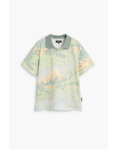 데시구알 풍경 프린트 반팔 폴로셔츠 24SMLK034145 ONE COLOR