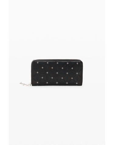 데시구알 블랙 퀼팅 패턴 장지갑 26WAYP122000 BLACK