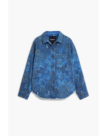 데시구알 트러커 페이즐리 프레이드 자켓 25WWEW685002 ONE COLOR
