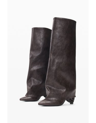 데시구알 셔링 샤프트 니하이 롱 부츠 26WSTP016000 BROWN
