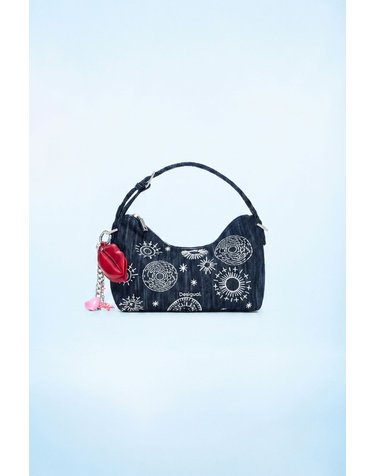 데시구알 플로럴 서클 자수 데님 핸드백 26WAXD495005 ONE COLOR
