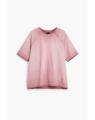 데시구알 그라데이션 라운드넥 반팔 티셔츠 27SMTK013025 PINK GRADIENT