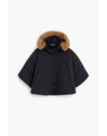 데시구알 퀼팅 후드 패딩 판초 자켓 26WAIA022000 ONE COLOR
