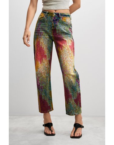 데시구알 타이다이 벌룬 데님 팬츠 27SWDDX25053 MULTICOLOR