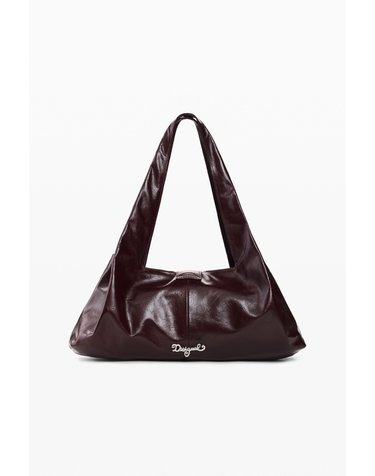 데시구알 글로시 소가죽 미디엄 숄더백 26WAXL273006 BURGUNDY
