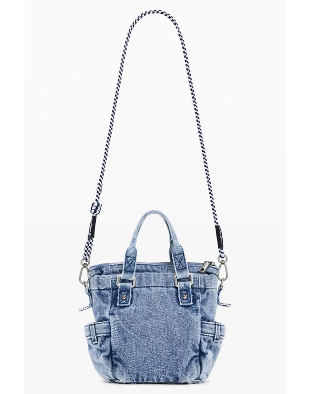 데시구알 데시구알 트렌디 데님 미니 크로스백 26SAYD105005 BLUE DENIM 블루 착용컷