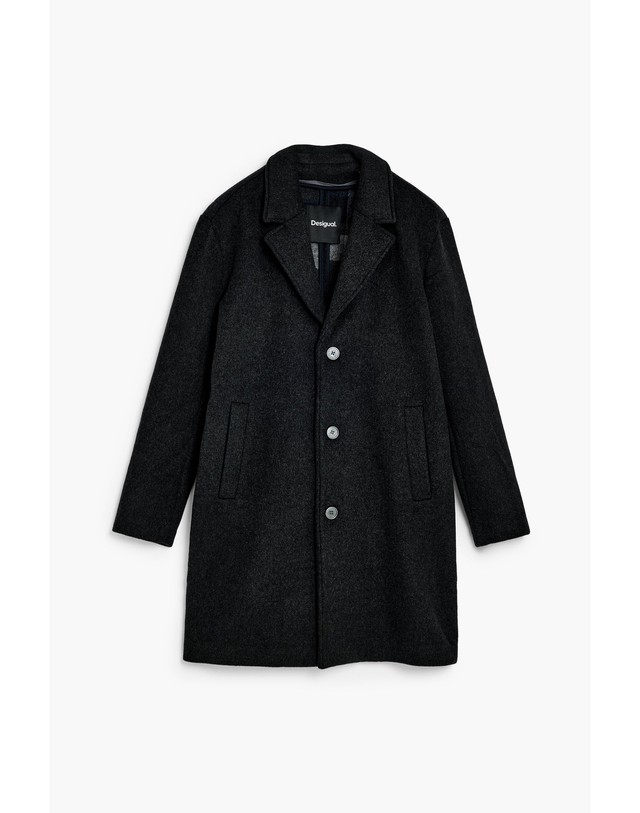 데시구알 데시구알 울 혼방 후드 싱글 코트 27SMEW022006 DARK GRAY 그레이 착용컷