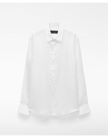 아돌포도밍게즈 린넨 레귤러핏 화이트 긴팔 셔츠 120111231161 WHITE