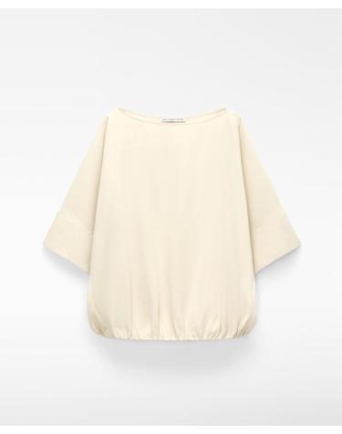 아돌포도밍게즈 루즈핏 벌룬 블라우스 220032323161 NATURAL