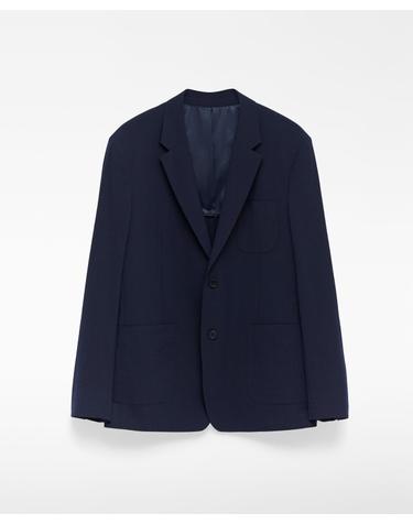 아돌포도밍게즈 슬림핏 시어서커 테일러드 재킷 136032270161 NAVY BLUE