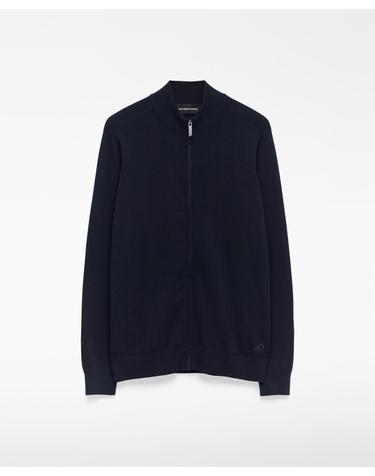 아돌포도밍게즈 오가닉 코튼 네이비 집업 니트 가디건 152022377352 NAVY BLUE