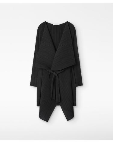 아돌포도밍게즈 링클 맥시 라펠 벨트 롱 자켓 236021388261 BLACK