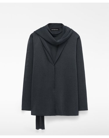 아돌포도밍게즈 스카프 세미시스루 블레이저 152042497162 ANTHRACITE GREY