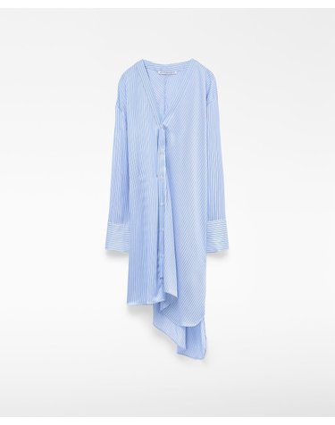 아돌포도밍게즈 스트라이프 브이넥 셔츠 원피스 292032635162 WHITE/BLUE STRIPE