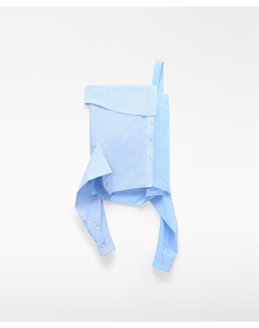 아돌포도밍게즈 스트라이프 원숄더 탑 217021447162 WHITE/BLUE STRIPE