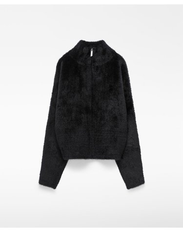 아돌포도밍게즈 하이넥 퍼 집업 자켓 252122467362 BLACK