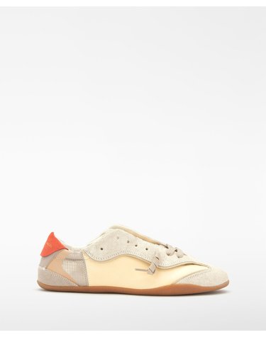 아돌포도밍게즈 멀티 소재 레더 레트로 스니커즈 296222283162 BEIGE