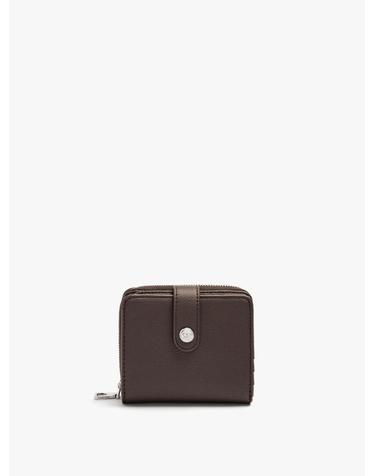 팔포이즈 브라운 텍스처 미니 반지갑 246785 BROWN