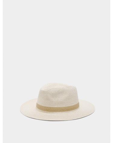 팔포이즈 스트로 이펙트 와이드 브림 모자 212459 WHITE