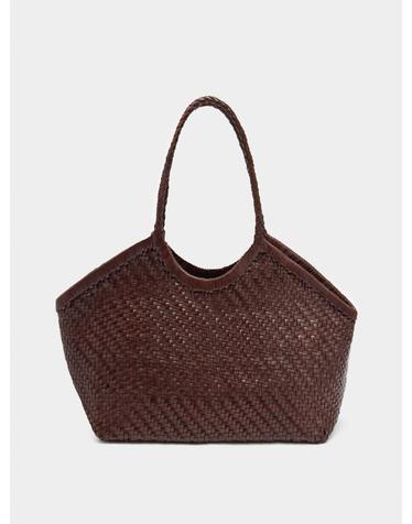 팔포이즈 우븐 레더 쇼퍼백 241859 BROWN