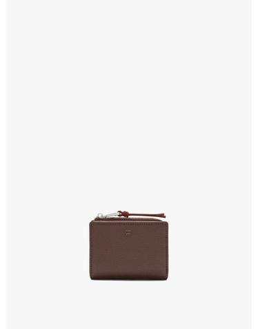 팔포이즈 텍스처 카드 동전 지퍼 반지갑 246019 BROWN