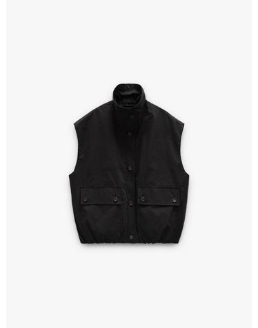 팔포이즈 하이넥 플랩 포켓 패딩 베스트 249300 BLACK