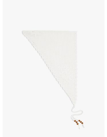 팔포이즈 크로셰 스캘럽 면 반다나 스카프 248435 WHITE