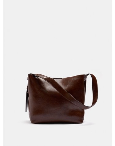 팔포이즈 크랙 이펙트 스퀘어 숄더백 250658 BROWN