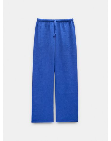 팔포이즈 크링클 순면 드로스트링 팬츠 247806 BLUE