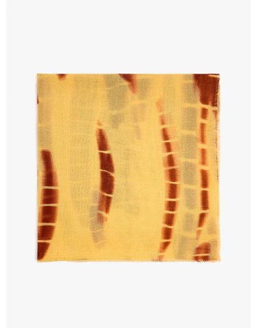 팔포이즈 추상 프린트 프린지 스카프 250551 YELLOW