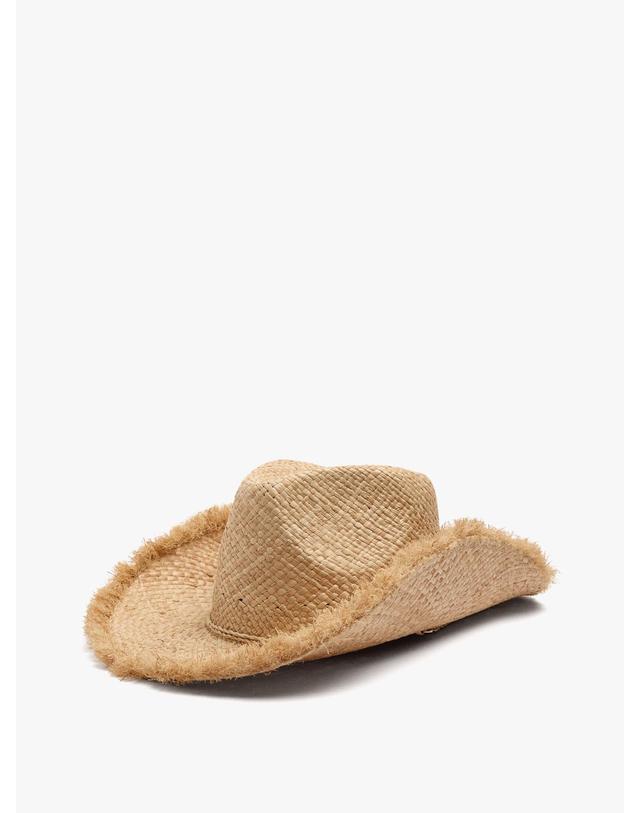 팔포이즈 팔포이즈 프레이드 엣지 밀짚 모자 248142 NATURAL 베이지 착용컷
